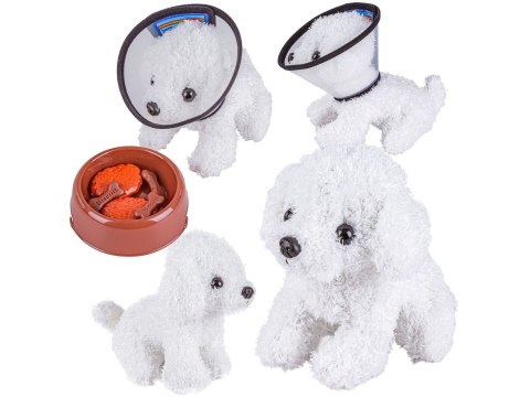 Zestaw Małego Weterynarza Transporter Dla Psa + Akcesoria Klatka Dla Zwierząt Weterynarz Doktor Pies Pluszak