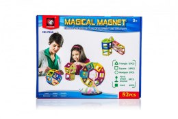 Klocki magnetyczne kolorowe MAGICAL MAGNET 52SZT