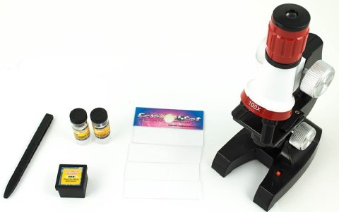 Mikroskop szkolny edukacyjny naukowy 1200x akcesoria