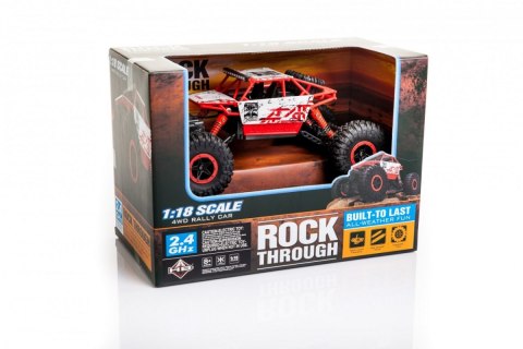 Samochód zdalnie sterowany na pilota RC Rock Crawler HB 2,4GHz 1:18 czerwony