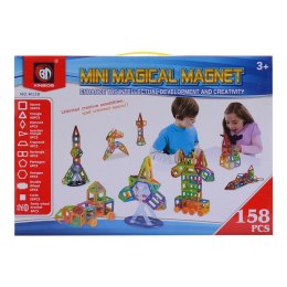 Klocki magnetyczne edukacyjne MAGICAL MAGNET magnetic sticks 158 elementów