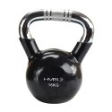 KTC12 BLACK UCHWYT CHROM RADEŁKOWANY KETTLEBELL ŻELIWNY HMS