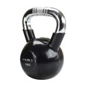 KTC12 BLACK UCHWYT CHROM RADEŁKOWANY KETTLEBELL ŻELIWNY HMS