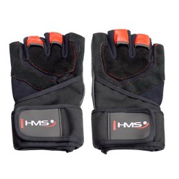 RST01 BLACK/RED ROZM. S RĘKAWICE NA SIŁOWNIĘ HMS