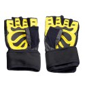 RST01 BLACK/YELLOW ROZM. M RĘKAWICE NA SIŁOWNIĘ HMS