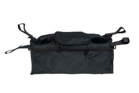 Organizer torba saszetka do wózka uchwyt na napoje butelkę granatowy